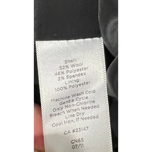 Talbots Glen Plaid Houndstooth Straight Skirt Wool Blend Lined Size 6 - Picture 7 of 7